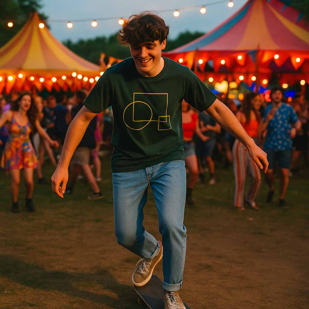 Ride. Dance. Repeat – No106 T-shirts voor skaters & festivalgangers