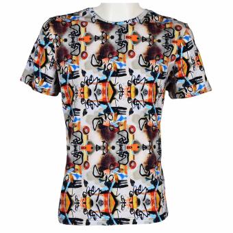heren t shirt all over print color play