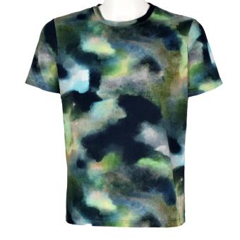 heren-t-shirt met print camo copper