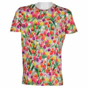 t-shirt met tulpen print