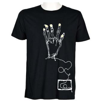 zwart t shirt hand tekening