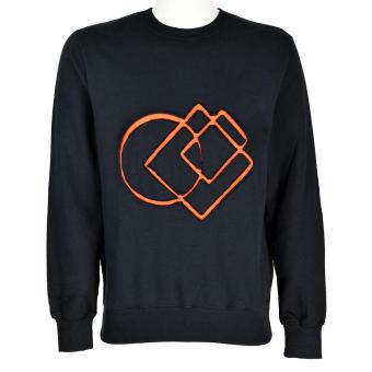 zwarte sweater orange in black