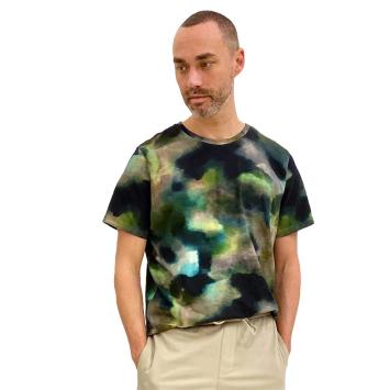 print t shirt camo groen